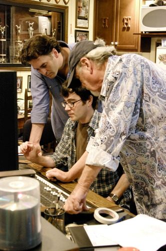 Peter with engineer Alex McCollough and Rock and Roll Hall of Famer Duane Eddy, in the studio working on a Tom T. Hall tribute project due for release in 2011.

